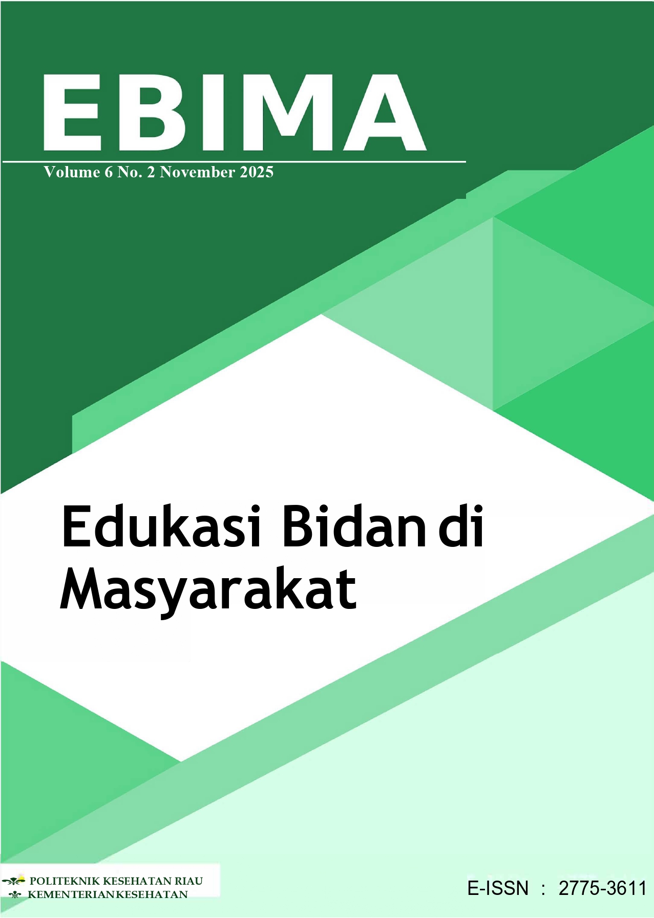 					View Vol. 6 No. 2 (2025): Ebima: Jurnal Edukasi Bidan di Masyarakat
				